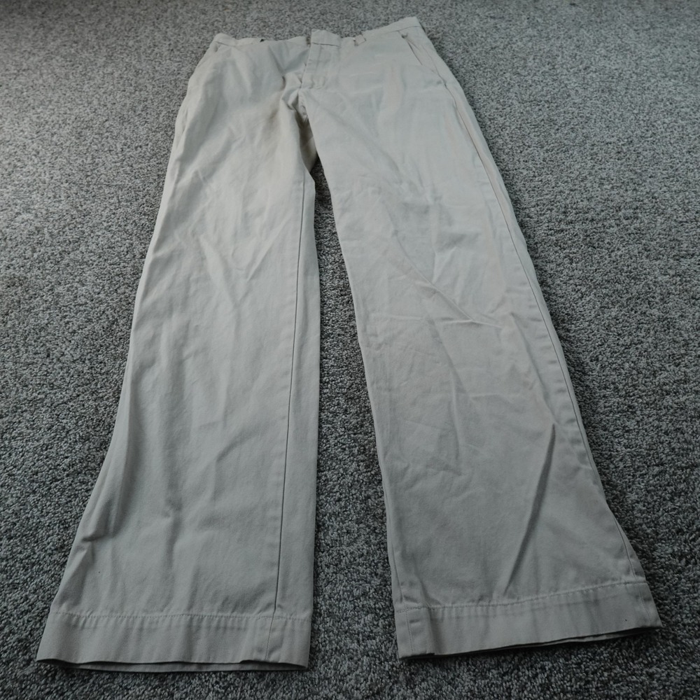 Banana Republic Pants Mens 32X34 Beige Tan Khaki Dawson Chino Trouser Flat Front